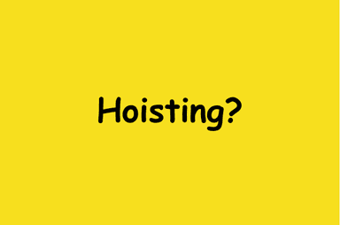 "호이스팅(Hoisting)과 이에 대한 나의 생각" 커버 이미지